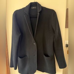 J. Crew wool cotton Blend Women's Black sweater blazer